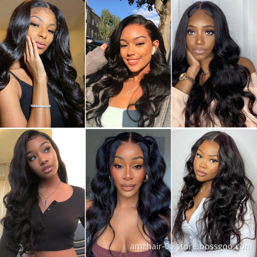 Wholesale Cheap Body Wave Human Hair 360 Hd Full Lace Front Wig Raw Indian Virgin Human Hair Lace Frontal Wigs For Black Women